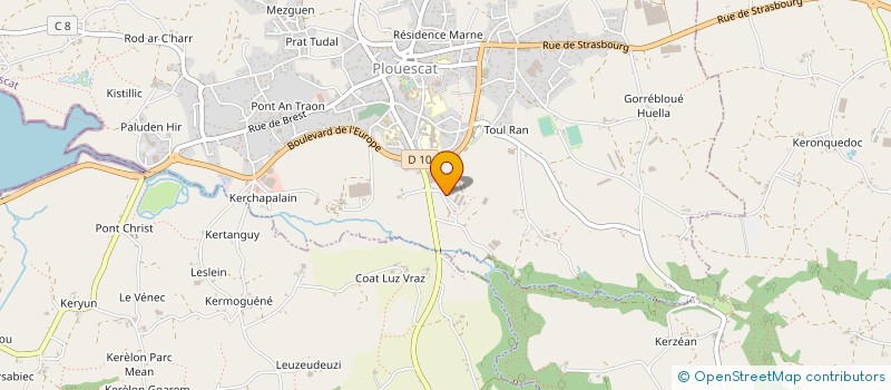 localisation de l'entreprise BRADANO  PLOUESCAT