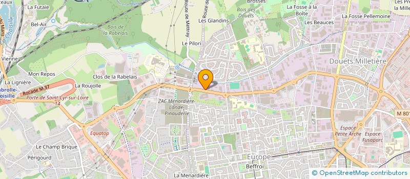localisation de l'entreprise BRADER  TOURS