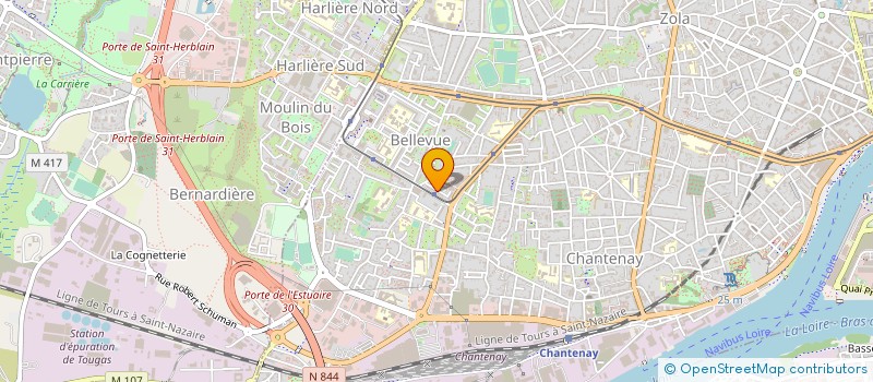 localisation de l'entreprise BRADERIE RENCONTRE ENTRAIDE FAMILLE à NANTES