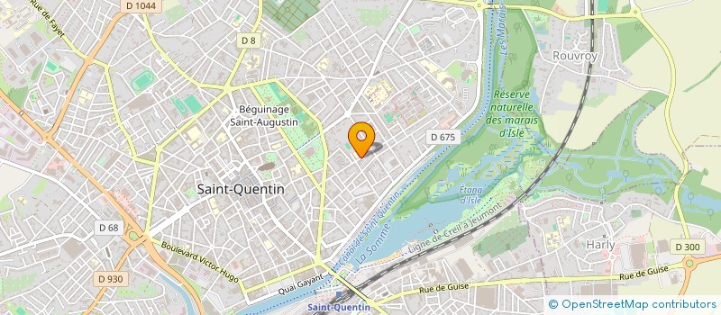 localisation de l'entreprise BRADLO à SAINT-QUENTIN