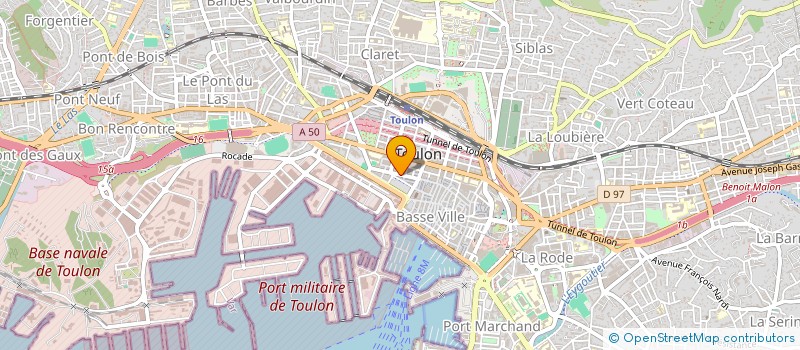 localisation de l'entreprise BRADSKY  TOULON