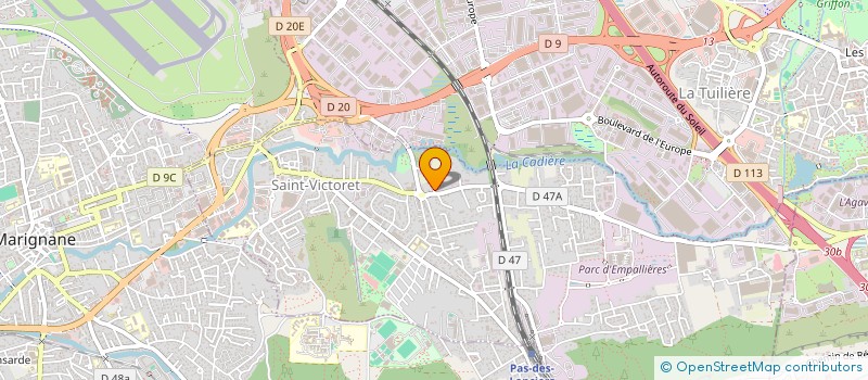 localisation de l'entreprise BRAG  SAINT-VICTORET