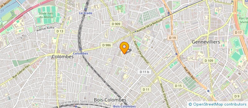 localisation de l'entreprise BRAG IMMOBILIER à BOIS-COLOMBES