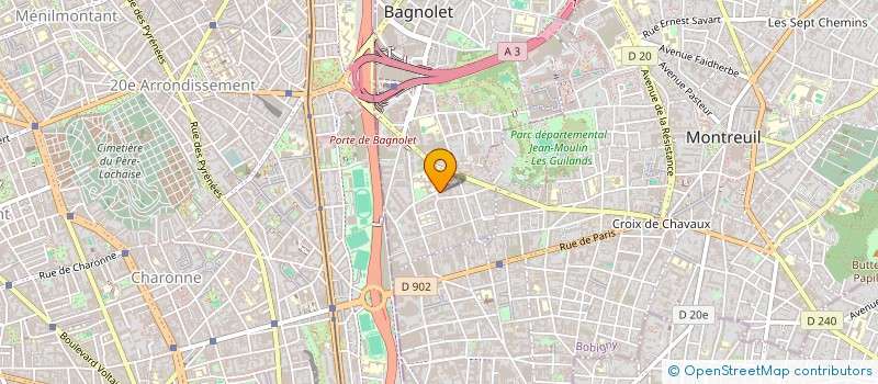 localisation de l'entreprise BRAGA IMMO à BAGNOLET