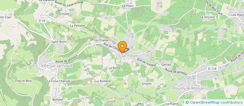 localisation de l'entreprise BRAGA IMMOBILIER à PORTE-DES-PIERRES-DOREES