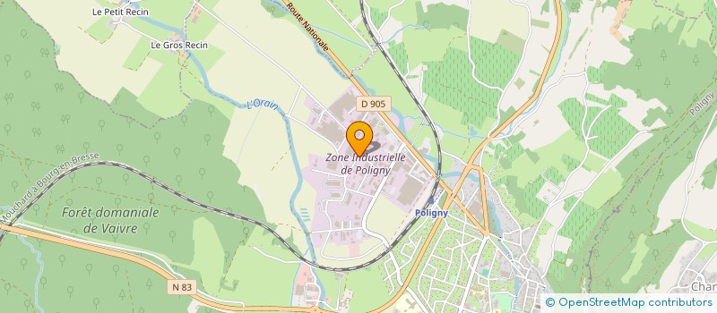 localisation de l'entreprise BRAGARD - COURBET  POLIGNY