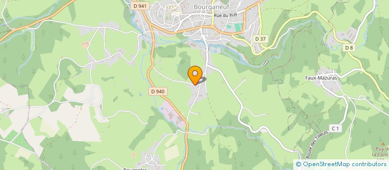 localisation de l'entreprise BRAGE SYLVICULTURE ET ELAGAGE à BOURGANEUF