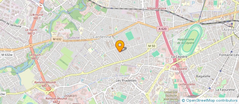 localisation de l'entreprise BRAGEIRAC ENTREPRISES  TOULOUSE