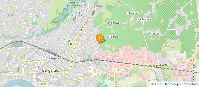 localisation de l'entreprise BRAGEIRAC FLEURI SARL à BERGERAC