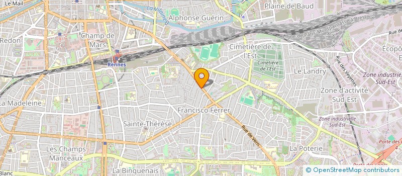 localisation de l'entreprise BRAGER  RENNES