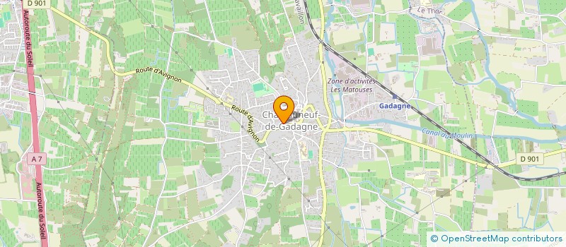 localisation de l'entreprise BRAGER-VIDAL  CHATEAUNEUF-DE-GADAGNE