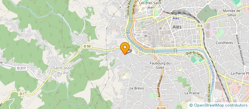 localisation de l'entreprise BRAH  ALES