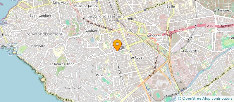 localisation de l'entreprise BRAHM'S à MARSEILLE