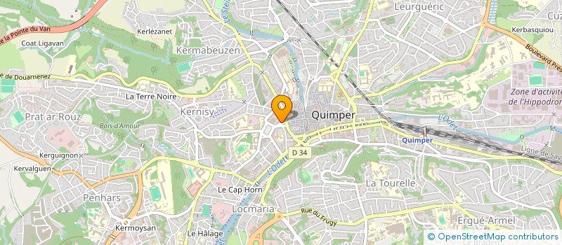 localisation de l'entreprise BRAHMA SPA à QUIMPER