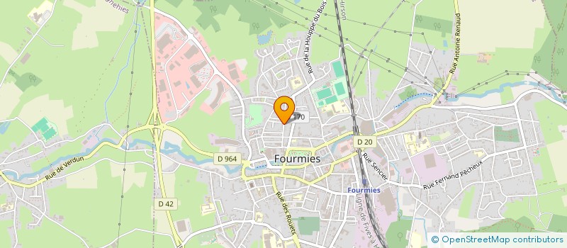 localisation de l'entreprise BRAHP  FOURMIES