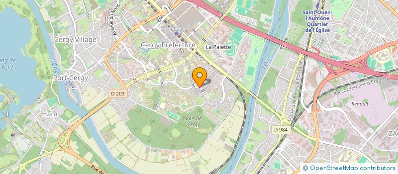 localisation de l'entreprise BRAIK OULDYAHIA VIANDES SERVICES  CERGY