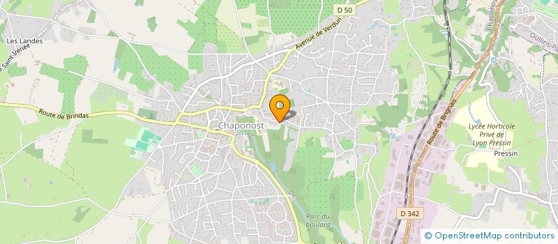 localisation de l'entreprise BRAIN CONSEIL  CHAPONOST