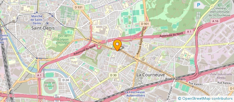localisation de l'entreprise BRAIN CONSULTING à LA COURNEUVE