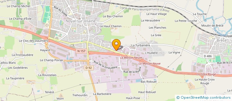 localisation de l'entreprise BRAIN OF BUILDING  NOYAL-SUR-VILAINE