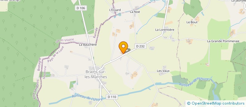 localisation de l'entreprise BRAINS DE SOLEIL  BRAINS-SUR-LES-MARCHES