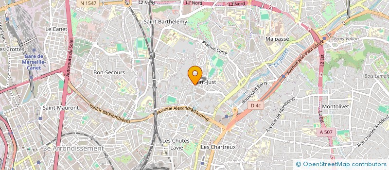 localisation de l'entreprise BRAINS4 à MARSEILLE