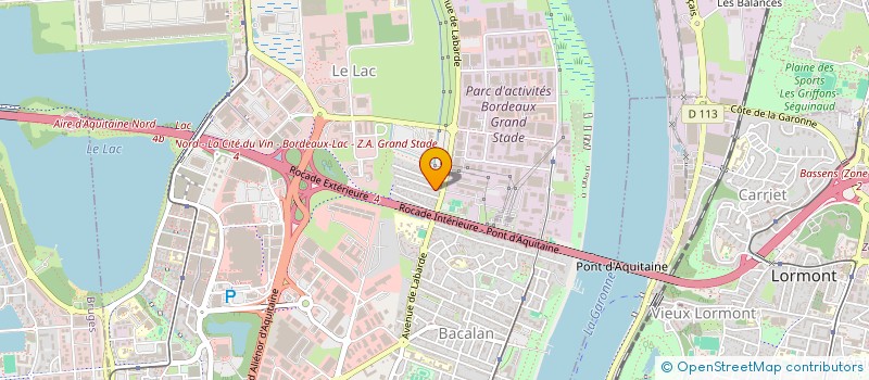 localisation de l'entreprise BRAINWASH ENTERTAINMENT & DATA à BORDEAUX