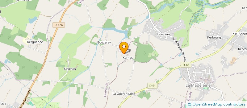 localisation de l'entreprise BRAIRE  GUERANDE