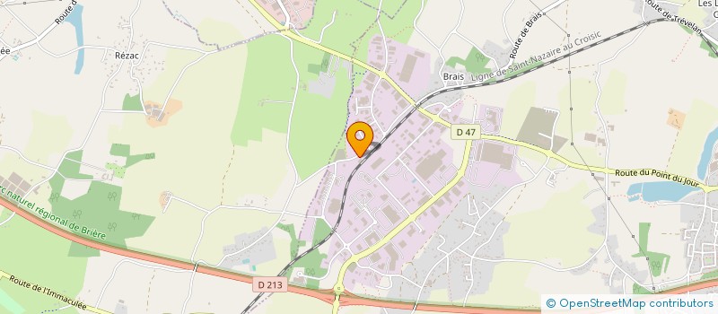 localisation de l'entreprise BRAIS MENUISERIE CHARPENTE à SAINT-NAZAIRE