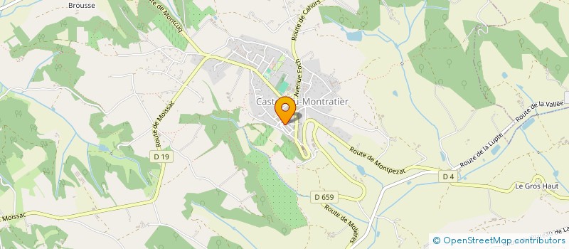 localisation de l'entreprise BRAISE ET SAVEURS  CASTELNAU-MONTRATIER
