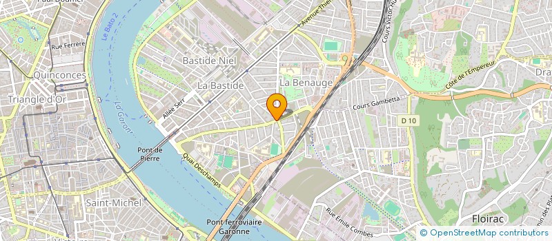 localisation de l'entreprise BRAISE N'PEPPER BASTIDE  BORDEAUX