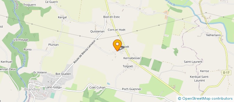 localisation de l'entreprise BRAISES INSTALLATIONS à BRANDIVY