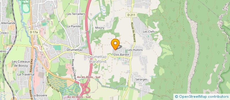 localisation de l'entreprise BRAISSAND EXPERTISE COMPTABLE  ENTRELACS