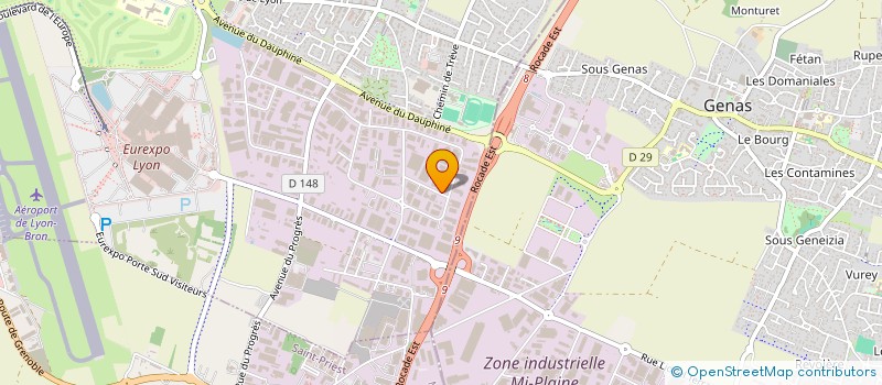 localisation de l'entreprise BRAKA METAL CONCEPT  CHASSIEU