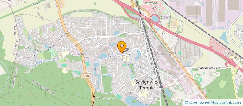 localisation de l'entreprise BRAKC  SAVIGNY-LE-TEMPLE
