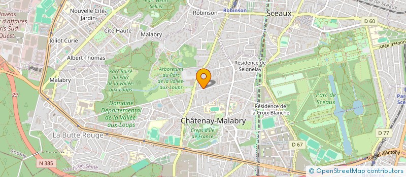 localisation de l'entreprise BRAKELINE RACING TEAM à CHATENAY-MALABRY