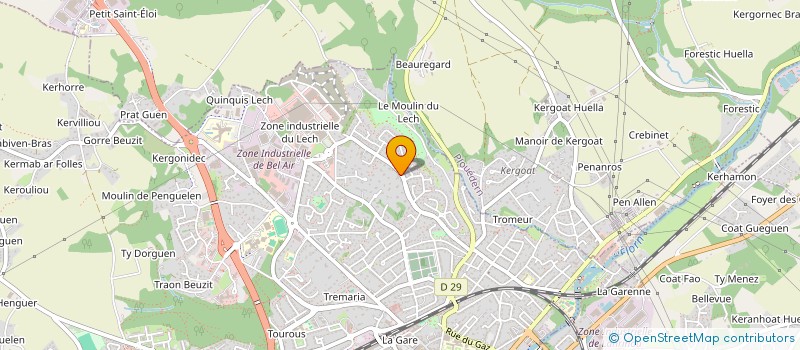 localisation de l'entreprise BRALIX  LANDERNEAU