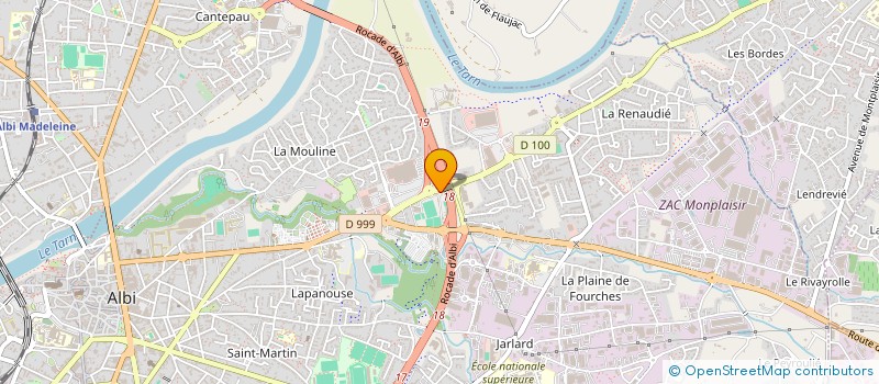 localisation de l'entreprise BRALLEY à ALBI