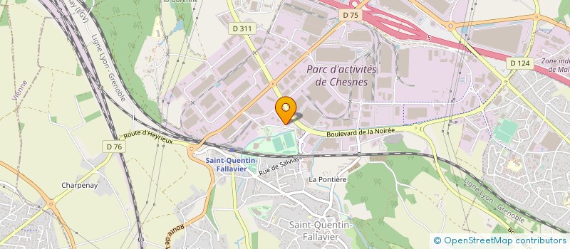 localisation de l'entreprise BRALO FRANCE à SAINT-QUENTIN-FALLAVIER