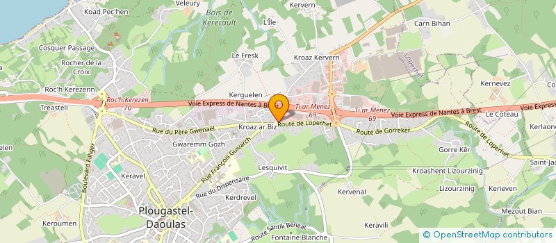 localisation de l'entreprise BRAM 29  PLOUGASTEL-DAOULAS