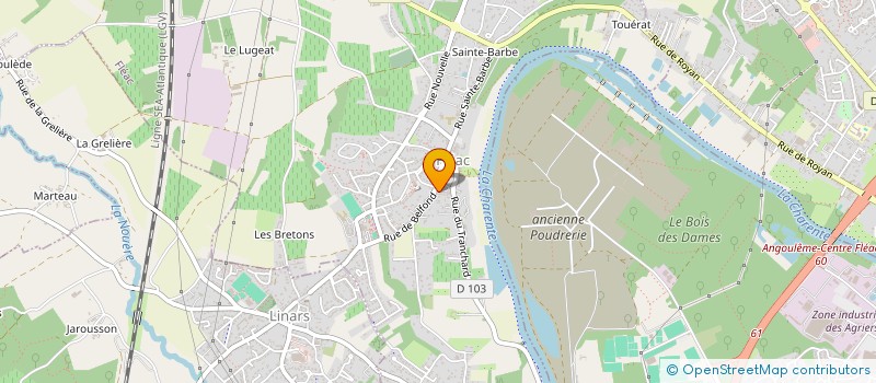 localisation de l'entreprise BRAM à FLEAC