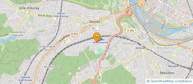 localisation de l'entreprise BRAM à SEVRES