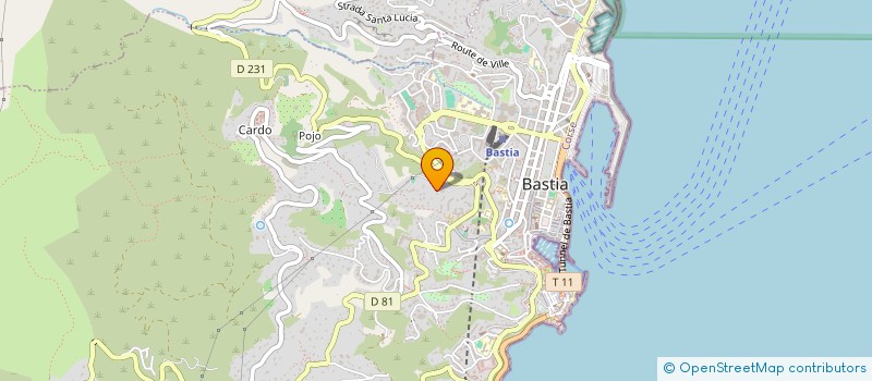 localisation de l'entreprise BRAMA à BASTIA