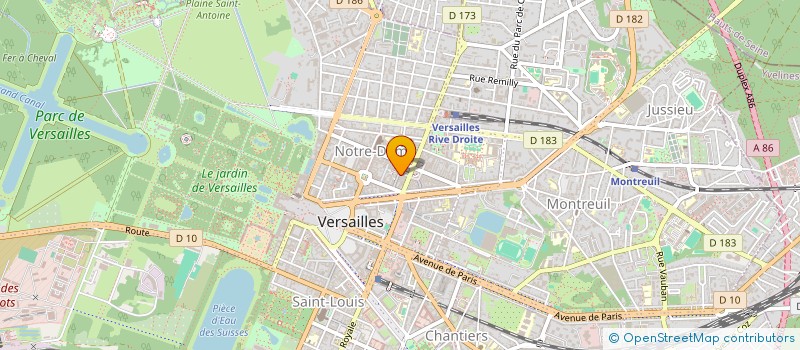 localisation de l'entreprise BRAMAR à VERSAILLES