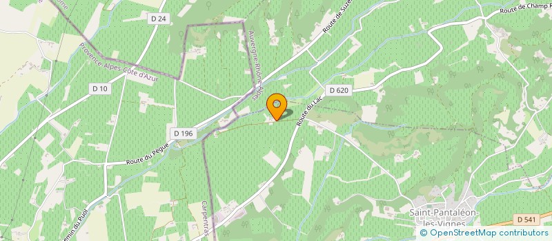 localisation de l'entreprise BRAMEFAN  SAINT-PANTALEON-LES-VIGNES