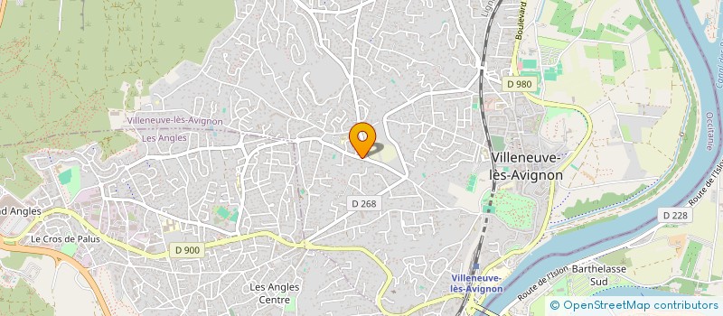 localisation de l'entreprise BRAMOSSET  LES ANGLES