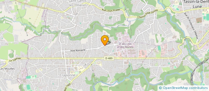 localisation de l'entreprise BRAN  CRAPONNE