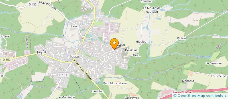 localisation de l'entreprise BRAN-LUCQ  TOSSE