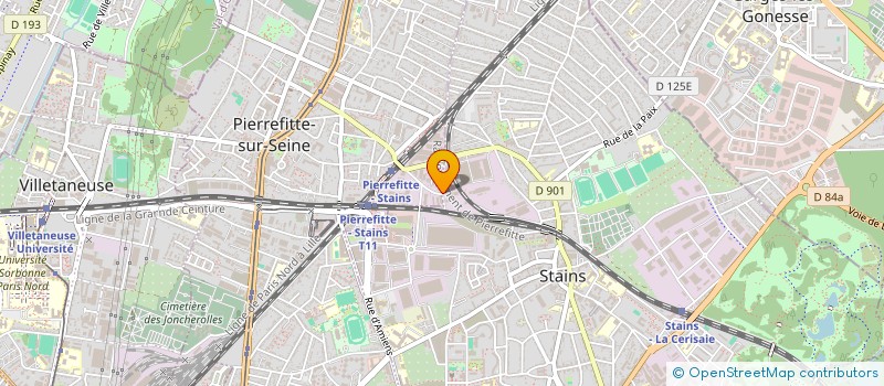 localisation de l'entreprise BRANA à PIERREFITTE-SUR-SEINE