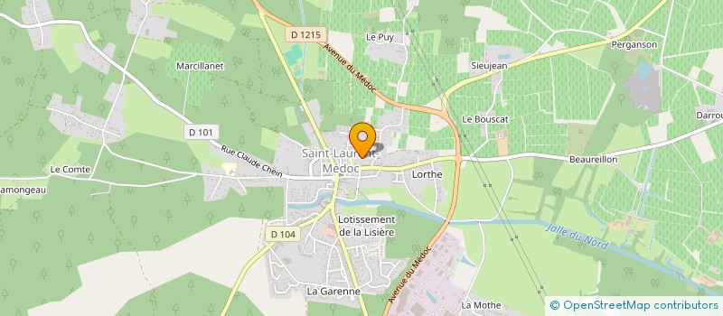 localisation de l'entreprise BRANAS  SAINT-LAURENT-MEDOC