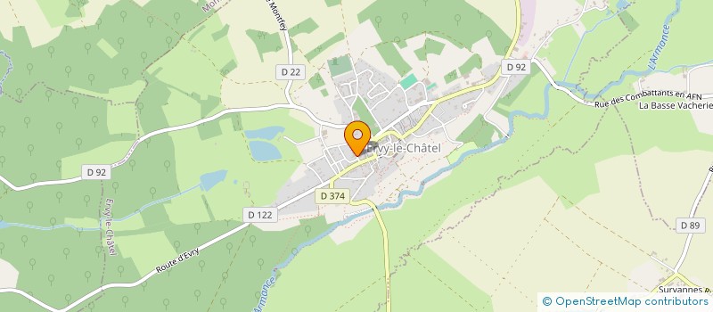 localisation de l'entreprise BRANCHE  ERVY-LE-CHATEL